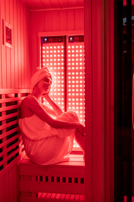 Présentation du dispositif révolutionnaire de thérapie par la lumière infrarouge à panneau rouge LED pour sauna