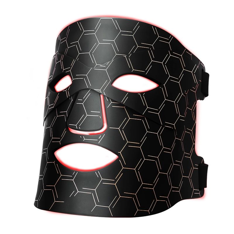 Masque facial de visage léger LED Masque de thérapie rouge de beauté