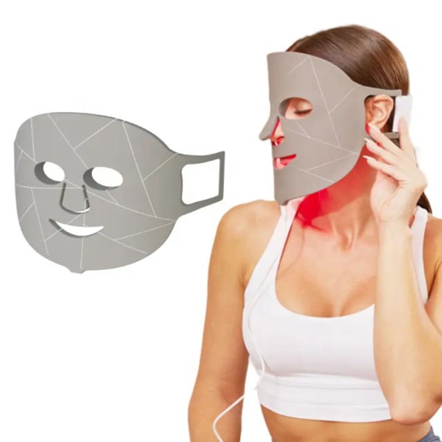 Masque facial portable de thérapie par la lumière infrarouge rouge